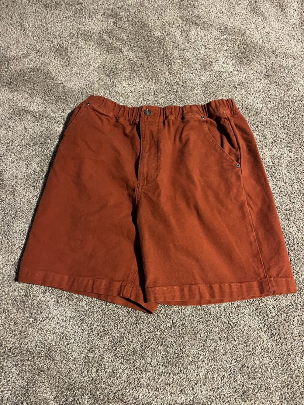 Men’s Rust Stoic Venture Shorts elastic waist medium